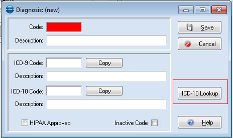 Find Diagnosis Code