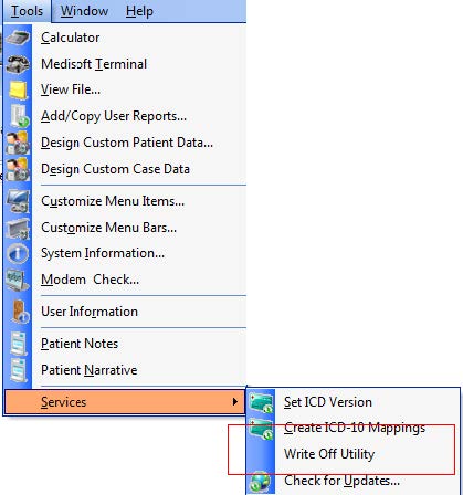 Medisoft 21 Write Off Utility